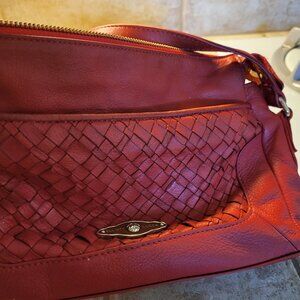 Elliott Lucca orange leather bag